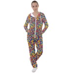 Colorful Lego Texture Lego Bricks Women s Tracksuit