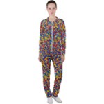 Colorful Lego Texture Lego Bricks Casual Jacket and Pants Set