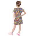 Kids  Short Sleeve Velvet Dress 