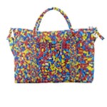 Colorful Lego Texture Lego Bricks Carry-on Travel Shoulder Bag