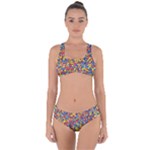 Colorful Lego Texture Lego Bricks Criss Cross Bikini Set