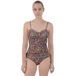 Colorful Lego Texture Lego Bricks Sweetheart Tankini Set