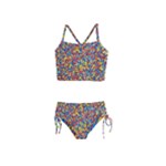 Colorful Lego Texture Lego Bricks Girls  Tankini Swimsuit