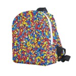 Colorful Lego Texture Lego Bricks Kids  Age 2-4 Lightweight Preschool Backpack