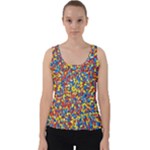 Colorful Lego Texture Lego Bricks Velvet Tank Top