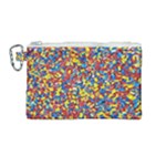 Colorful Lego Texture Lego Bricks Canvas Cosmetic Bag (Medium)