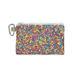 Colorful Lego Texture Lego Bricks Canvas Cosmetic Bag (Small)