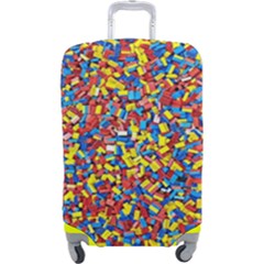 Colorful Lego Texture Lego Bricks Luggage Cover (Large) from ArtsNow.com