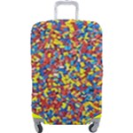 Colorful Lego Texture Lego Bricks Luggage Cover (Large)