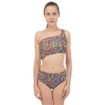 Colorful Lego Texture Lego Bricks Spliced Up Two Piece Swimsuit