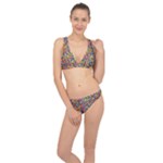 Colorful Lego Texture Lego Bricks Classic Banded Bikini Set 