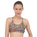 Colorful Lego Texture Lego Bricks Basic Training Sports Bra