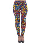 Colorful Lego Texture Lego Bricks Lightweight Velour Leggings