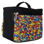 Colorful Lego Texture Lego Bricks Make Up Travel Bag (Small)