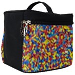 Colorful Lego Texture Lego Bricks Make Up Travel Bag (Big)