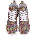 Colorful Lego Texture Lego Bricks Women s Lightweight High Top Sneakers