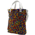 Colorful Lego Texture Lego Bricks Canvas Messenger Bag