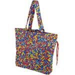 Colorful Lego Texture Lego Bricks Drawstring Tote Bag