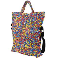 Fold Over Handle Tote Bag 