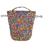 Colorful Lego Texture Lego Bricks Drawstring Bucket Bag