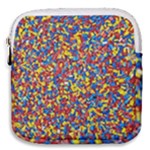 Colorful Lego Texture Lego Bricks Mini Square Pouch