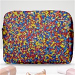 Colorful Lego Texture Lego Bricks Make Up Pouch (Large)