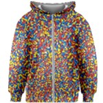 Colorful Lego Texture Lego Bricks Kids  Zipper Hoodie Without Drawstring