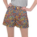 Colorful Lego Texture Lego Bricks Women s Ripstop Shorts