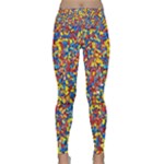 Colorful Lego Texture Lego Bricks Lightweight Velour Classic Yoga Leggings