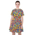 Colorful Lego Texture Lego Bricks Sailor Dress