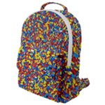 Colorful Lego Texture Lego Bricks Flap Pocket Backpack (Small)