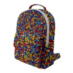 Colorful Lego Texture Lego Bricks Flap Pocket Backpack (Large)