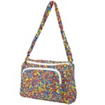 Colorful Lego Texture Lego Bricks Front Pocket Crossbody Bag