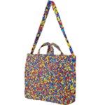 Colorful Lego Texture Lego Bricks Square Shoulder Tote Bag