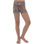 Colorful Lego Texture Lego Bricks Kids  Lightweight Velour Yoga Shorts