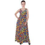 Colorful Lego Texture Lego Bricks Empire Waist Velour Maxi Dress