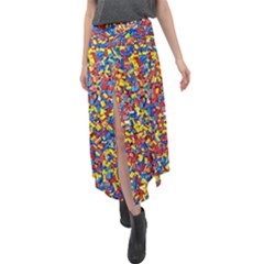 Velour Split Maxi Skirt 