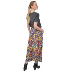 Velour Split Maxi Skirt 