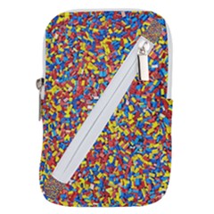 Colorful Lego Texture Lego Bricks Belt Pouch Bag (Large) from ArtsNow.com