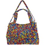 Colorful Lego Texture Lego Bricks Double Compartment Shoulder Bag