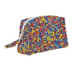 Colorful Lego Texture Lego Bricks Wristlet Pouch Bag (Medium)