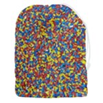 Colorful Lego Texture Lego Bricks Drawstring Pouch (3XL)