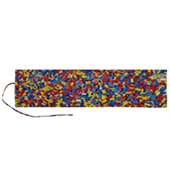 Colorful Lego Texture Lego Bricks Roll Up Canvas Pencil Holder (L) from ArtsNow.com