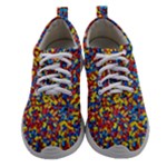 Colorful Lego Texture Lego Bricks Women Athletic Shoes