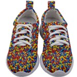 Colorful Lego Texture Lego Bricks Kids Athletic Shoes