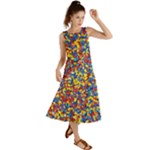 Colorful Lego Texture Lego Bricks Summer Maxi Dress