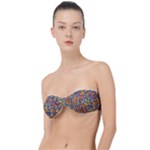 Colorful Lego Texture Lego Bricks Classic Bandeau Bikini Top 