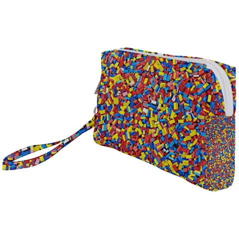 Colorful Lego Texture Lego Bricks Wristlet Pouch Bag (Small) from ArtsNow.com