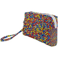 Colorful Lego Texture Lego Bricks Wristlet Pouch Bag (Small) from ArtsNow.com