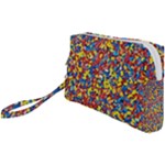 Colorful Lego Texture Lego Bricks Wristlet Pouch Bag (Small)